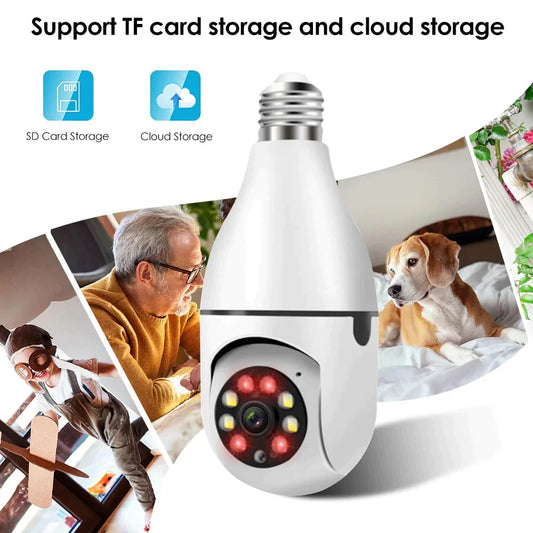 Wireless Security Wifi Light Bulb Camera