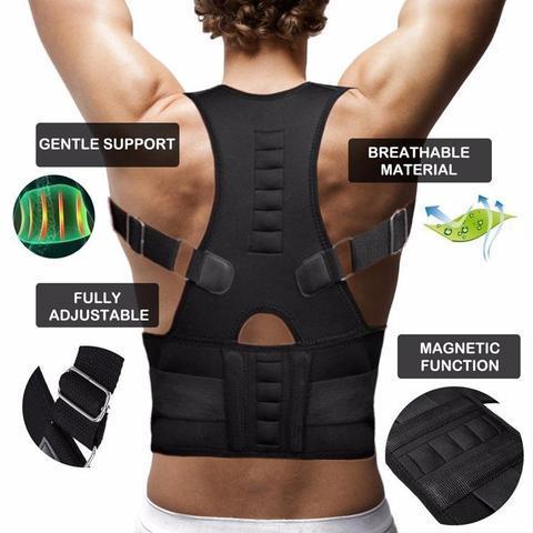 Magnetic Posture Corrective Therapy Back Brace For Men & Women