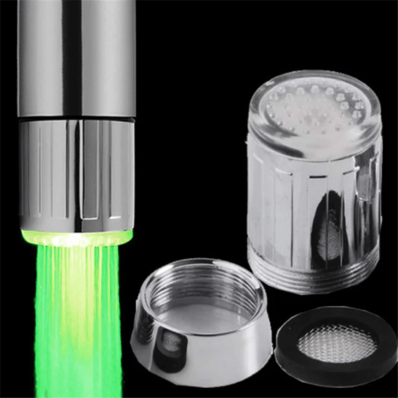 Hydro-powered LED Water Faucet Light