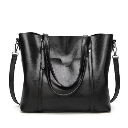 Large Capacity Leather Handbag