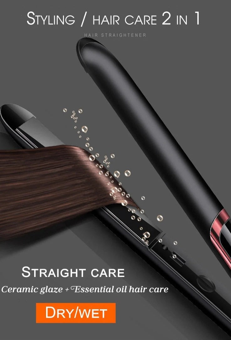 【Time Limited Offer!】2 IN 1 Hair Straightener & Curler